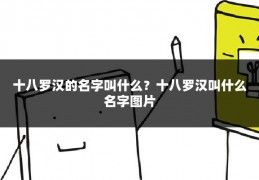 十八罗汉的名字叫什么？十八罗汉叫什么名字图片