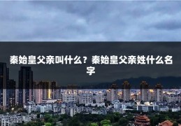 秦始皇父亲叫什么？秦始皇父亲姓什么名字