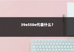 39e550e代表什么？