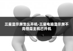 三星显示屏怎么开机-三星电脑显示屏不亮但是主机已开机