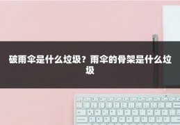 破雨伞是什么垃圾?雨伞的骨架是什么垃圾