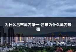 为什么吕布武力第一-吕布为什么武力最强