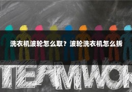 洗衣机波轮怎么取?波轮洗衣机怎么拆