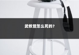 武攸暨怎么死的？