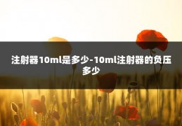 注射器10ml是多少-10ml注射器的负压多少