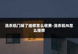 洗衣机门掉了维修怎么收费-洗衣机f8怎么维修