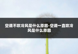 空调不吹冷风是什么原因-空调一直吹冷风是什么原因