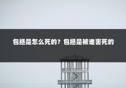 包拯是怎么死的?包拯是被谁害死的