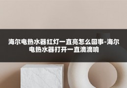 海尔电热水器红灯一直亮怎么回事-海尔电热水器打开一直滴滴响
