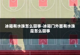 冰箱有水珠怎么回事-冰箱门外面有水珠是怎么回事
