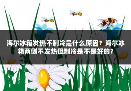 海尔冰箱发热不制冷是什么原因?海尔冰箱两侧不发热但制冷是不是好的?
