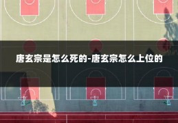 唐玄宗是怎么死的-唐玄宗怎么上位的