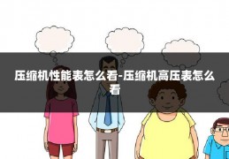 压缩机性能表怎么看-压缩机高压表怎么看