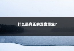 什么是真正的涅盘重生？