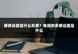 屏参设置是什么东西?电视的多屏设置是什么