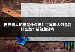 世界最大的鱼是什么鱼？世界最大的鱼是什么鱼？脑筋急转弯
