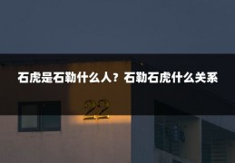石虎是石勒什么人？石勒石虎什么关系