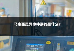 马来西灵异事件讲的是什么？