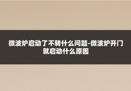 微波炉启动了不转什么问题-微波炉开门就启动什么原因