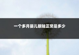 一个多月婴儿眼轴正常是多少