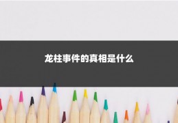 龙柱事件的真相是什么