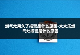燃气灶用久了报警是什么原因-太太乐燃气灶报警是什么原因