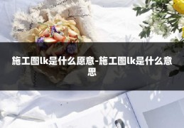施工图lk是什么愿意-施工图lk是什么意思