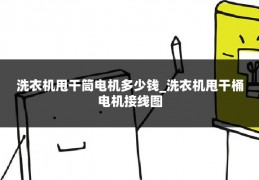 洗衣机甩干筒电机多少钱_洗衣机甩干桶电机接线图