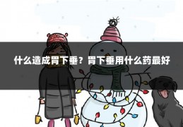 什么造成胃下垂?胃下垂用什么药最好