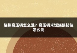 烧焦高压锅怎么洗?高压锅米饭烧焦粘住怎么洗