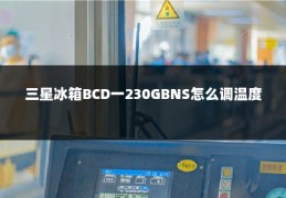三星冰箱BCD一230GBNS怎么调温度