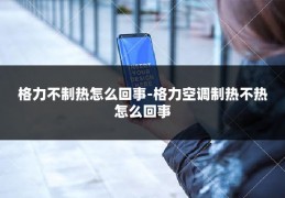 格力不制热怎么回事-格力空调制热不热怎么回事