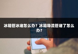 冰箱管冰堵怎么办？冰箱导流管堵了怎么办？