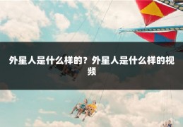 外星人是什么样的?外星人是什么样的视频