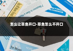 怎么让草鱼开口-草鱼怎么不开口