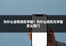 为什么会有现在宇宙？为什么现在元宇宙怎么热门