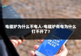 电磁炉为什么不电人-电磁炉有电为什么打不开了？