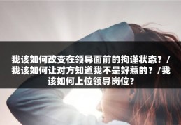 我该如何改变在领导面前的拘谨状态？/我该如何让对方知道我不是好惹的？/我该如何上位领导岗位？