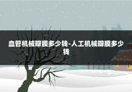 血管机械瓣膜多少钱-人工机械瓣膜多少钱
