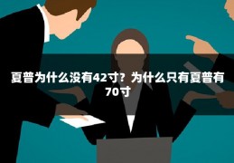夏普为什么没有42寸?为什么只有夏普有70寸