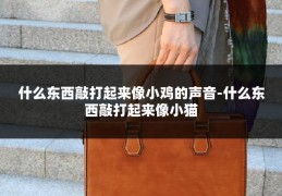 什么东西敲打起来像小鸡的声音-什么东西敲打起来像小猫