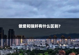 做爱和强奸有什么区别？