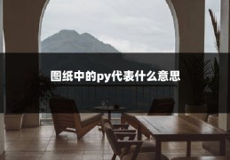 图纸中的py代表什么意思