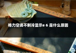 格力空调不制冷显示e 6 是什么原因