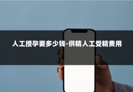 人工授孕要多少钱-供精人工受精费用