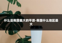 什么是我国最大的平原-我国什么地区最大