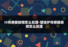 t3传感器故障怎么处理-壁挂炉传感器故障怎么处理