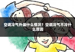 空调冷气外漏什么情况?空调冷气不冷什么原因