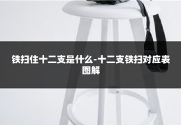 铁扫住十二支是什么-十二支铁扫对应表图解