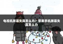 电视机屏幕失真怎么办?苹果手机屏幕失真怎么办